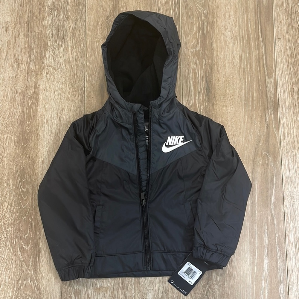 NWT Nike Toddler 2T, 3T Jacket Black/Grey